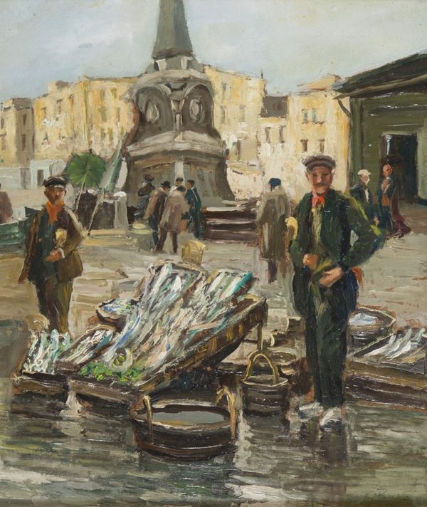 DIPINTO MARCATO DEL PESCE DI GIOVANNI PANZA