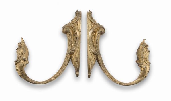 COPPIA DI REGGITENDA IN BRONZO