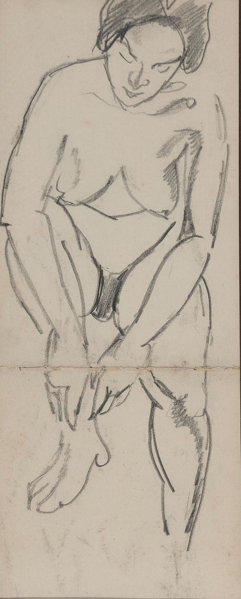 DISEGNO NUDO DI ARTISTA RUSSO