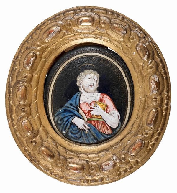 SMALTO DI LIMOGES SAN BARTOLOMEO