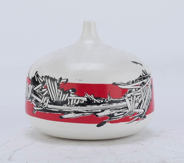 VASO DIPINTO DI EMILIO SCANAVINO
