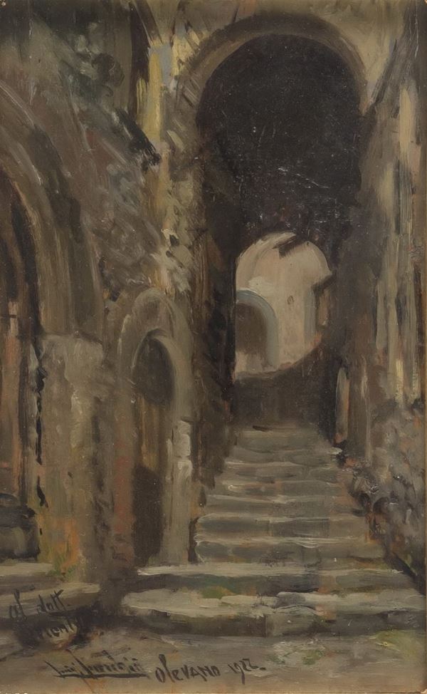 VEDUTA DI OLEVANO ROMANO F.TO LUIGI LIURCHINI