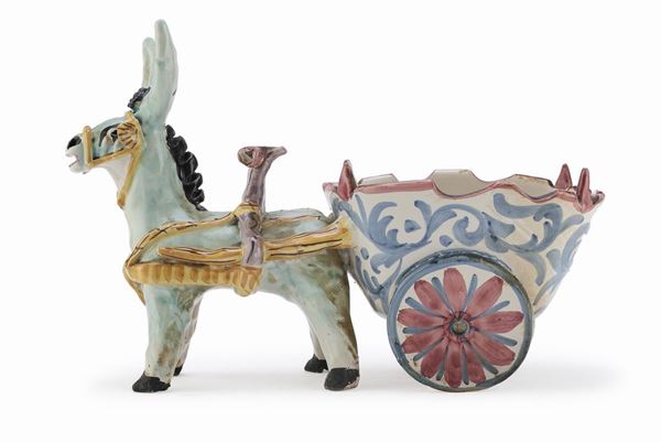 CARRETTO IN CERAMICA AVALLONE VIETRI