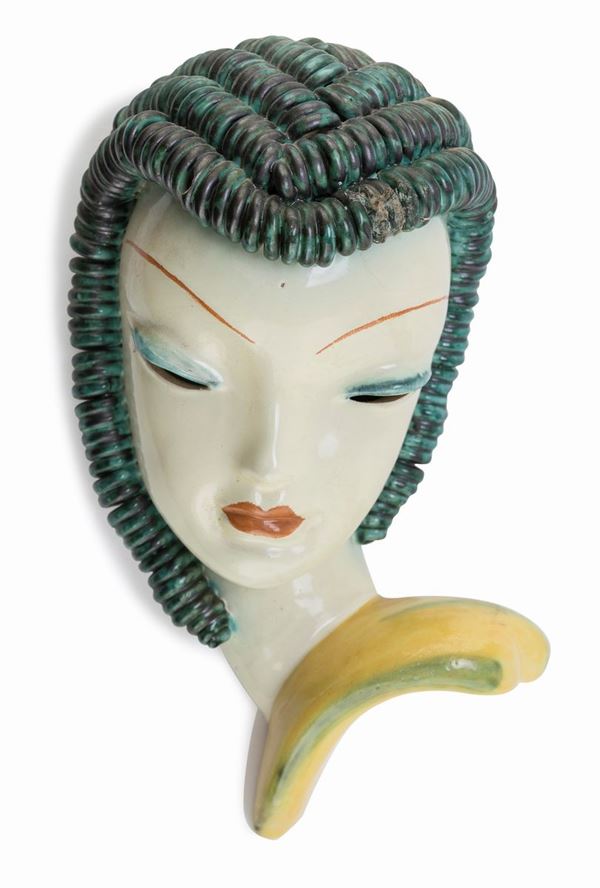 MASCHERA IN CERAMICA DI DERUTA