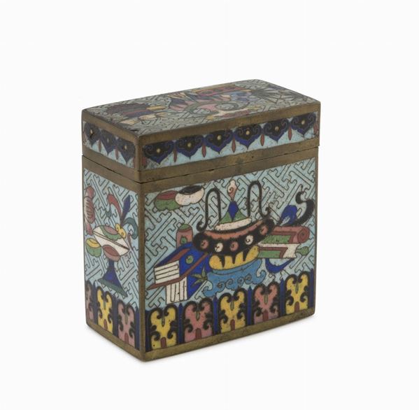 SCATOLA A SMALTI CLOISONN&#200;, CINA