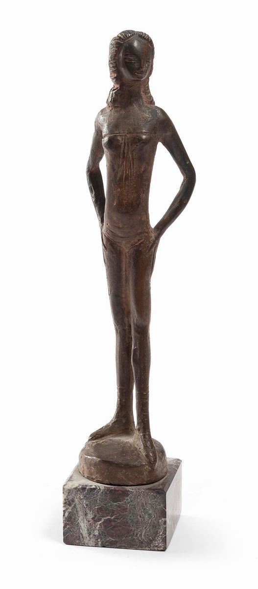 SCULTURA FIGURA DI PINO CONTE