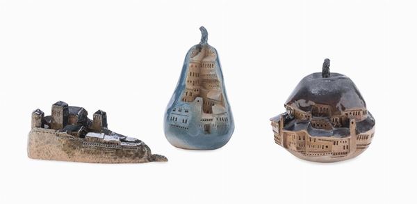 TRE SCULTURE IN CERAMICA DI SANDRO SORAVIA
