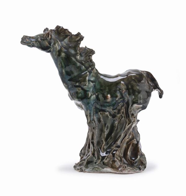 CAVALLO IN CERAMICA DI ELISEO SALINO