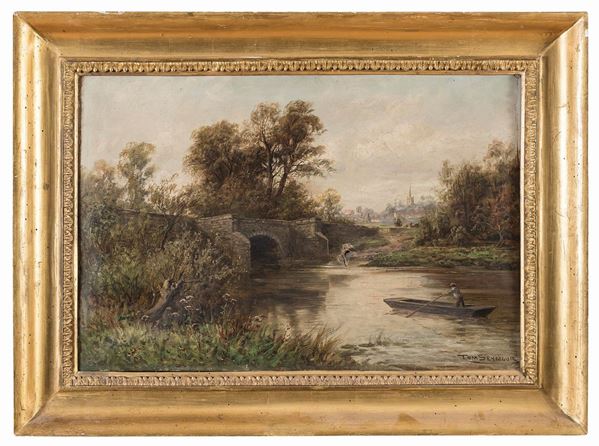 DIPINTO PONTE DI TOM  SEYMOUR