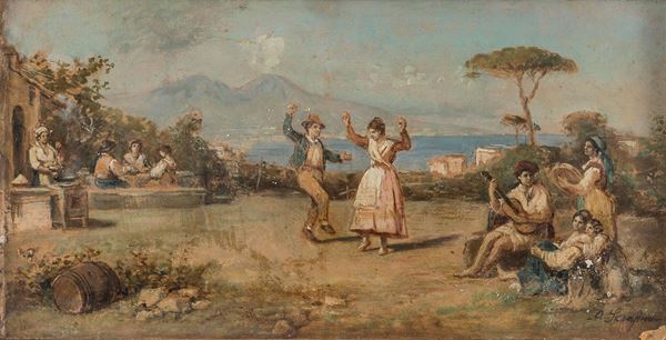 TEMPERA TARANTELLA DI ANGELO SERAFINO
