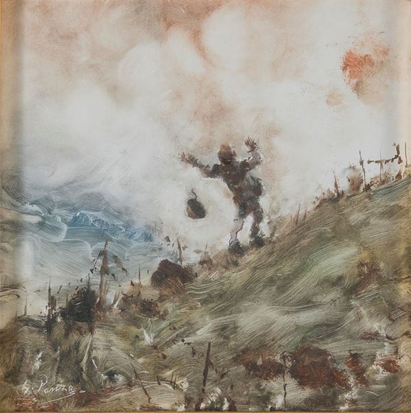 DIPINTO SOLDATI DI GIOVANNI PANZA
