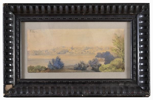 ACQUERELLO IL BOSFORO DI FAUSTO ZONARO