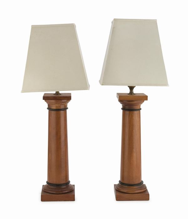 COPPIA DI LUMI IN STILE BIEDEMAIER