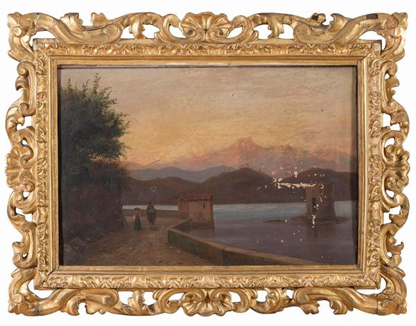 DIPINTO NAPOLETANO CON CORNICE DEL SETTECENTO