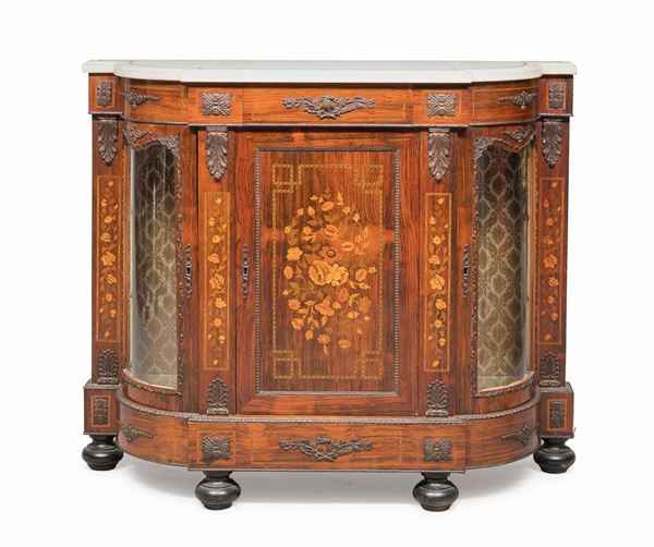 CREDENZA IN PALISSANDRO, PROBABILMENTE FRANCIA