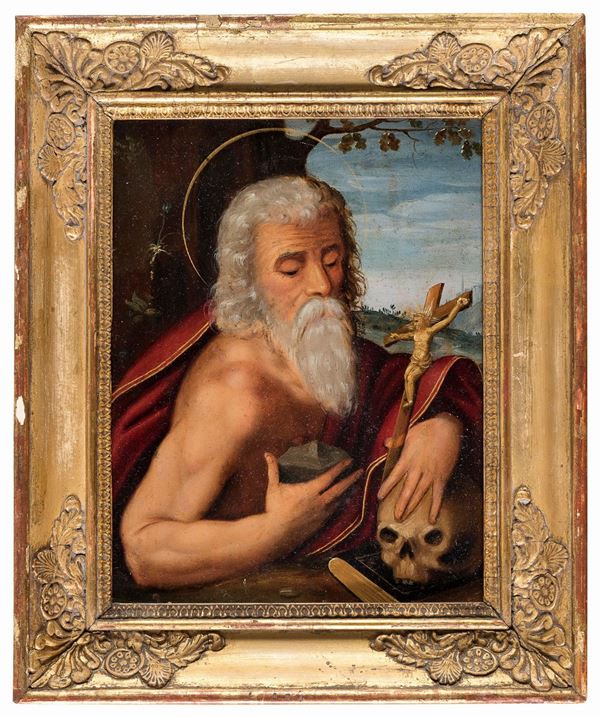 DIPINTO SAN GIROLAMO DI PITTORE FIAMMINGO