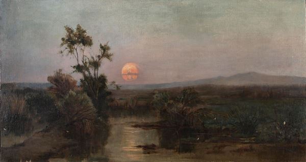 TRAMONTO SULLE PALUDI PONTINE DI LORENZO CECCONI