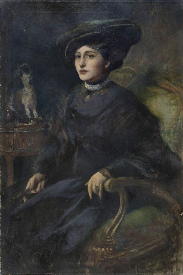 RITRATTO DI DONNA IN POLTRONA