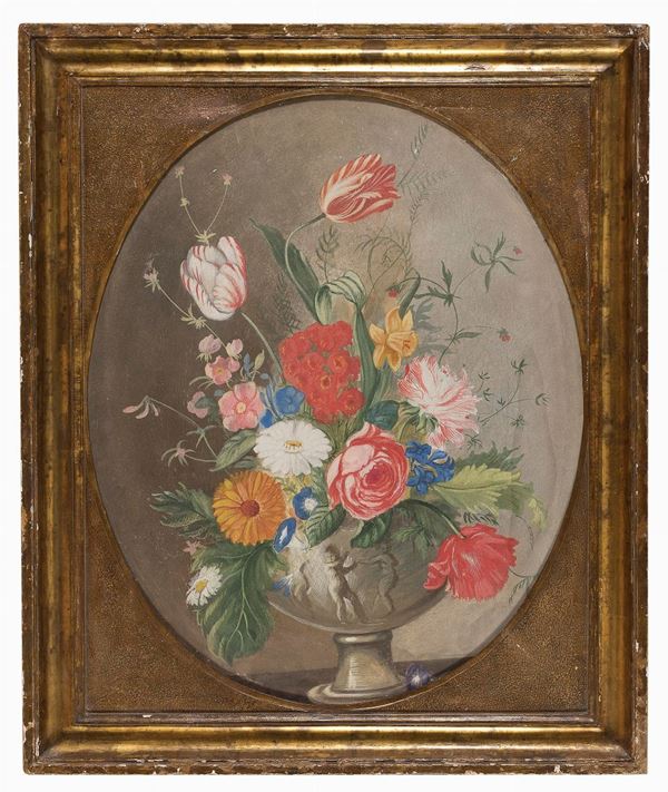 DIPINTO NATURA MORTA DI FIORI