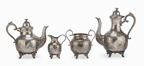 SERVIZIO DA T&#200; IN SILVERPLATED