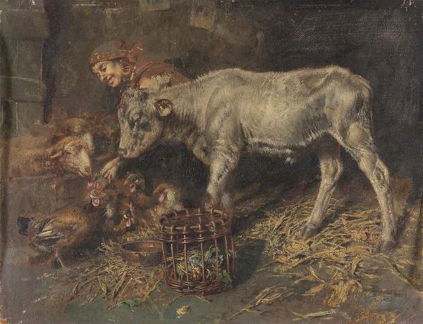 DIPINTO STALLA DI TITO PELLICCIOTTI