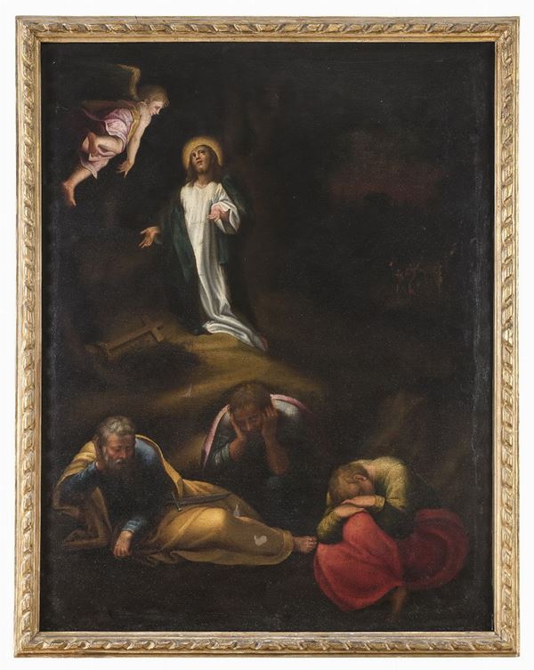 DIPINTO CRISTO NELL'ORTO DA CORREGGIO