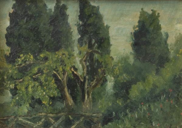 PAESAGGIO CON VITI ATTRIBUITO AD ANDREA TAVERNIER