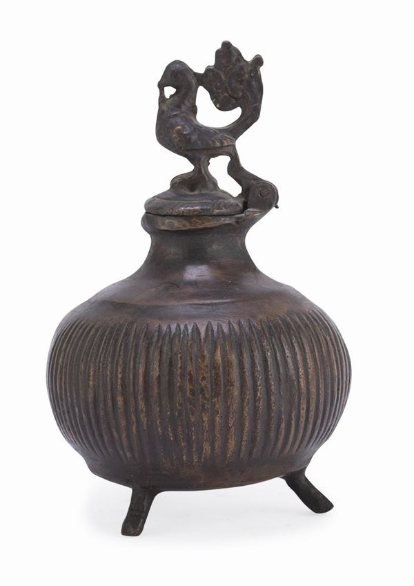 INCENSIERE IN BRONZO, INDIA