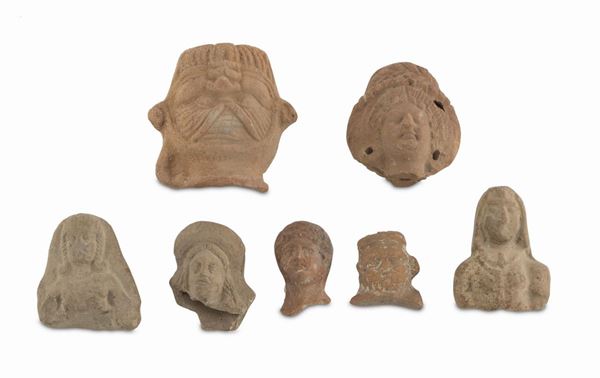 SETTE FRAMMENTI CINA ANTICA