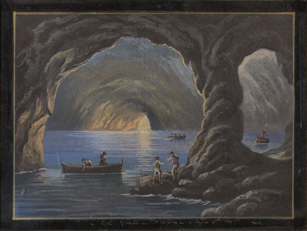 GOUACHE LA GROTTA AZZURRA