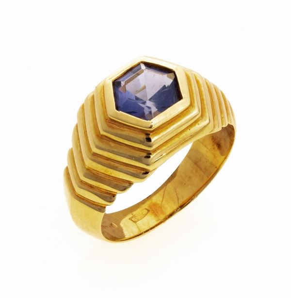 ANELLO CON ZAFFIRO