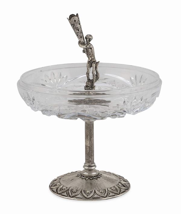 ALZATINA IN CRISTALLO E SILVERPLATE