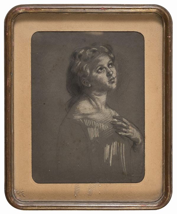 DISEGNO FANCIULLA DI PITTORE ITALIANO