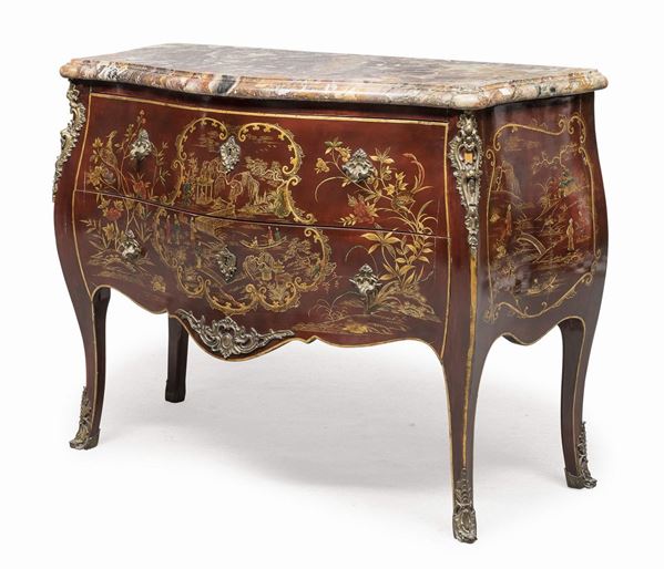 COMMODE FRANCESE A CHINOISERIES