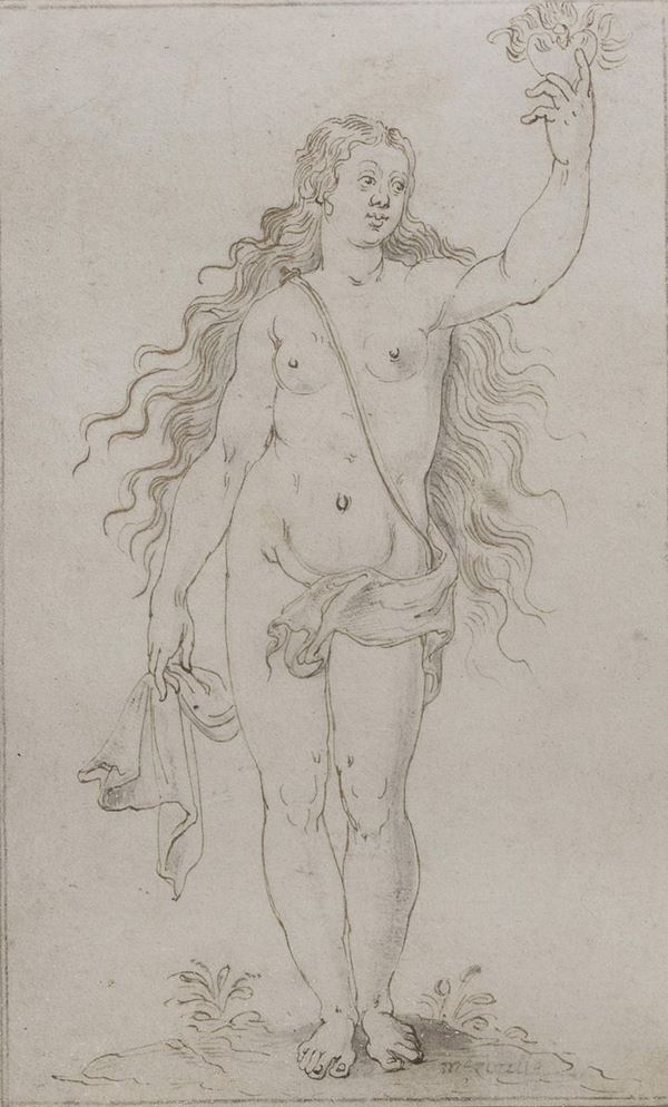 DISEGNO ALLEGORIA DI SCUOLA ITALIANA