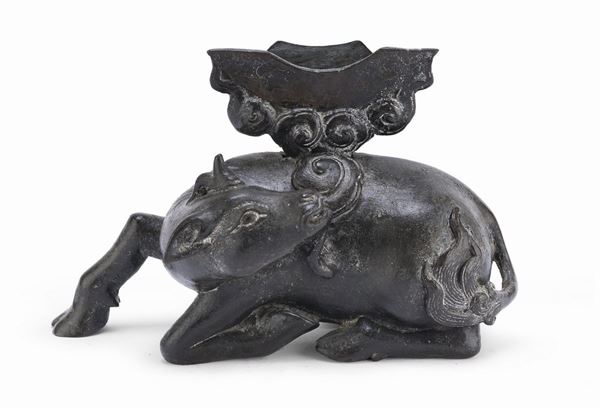 SCULTURA DI TORO, CINA XVII - XVIII SECOLO