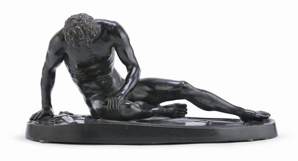 BRONZO GALATA MORENTE DI SCULTORE NEOCLASSICO