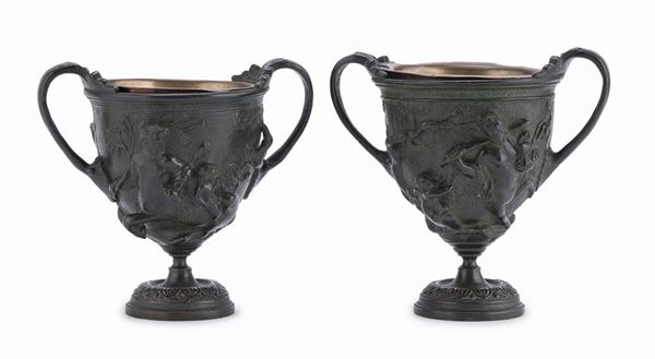 COPPIA DI COPPE IN BRONZO