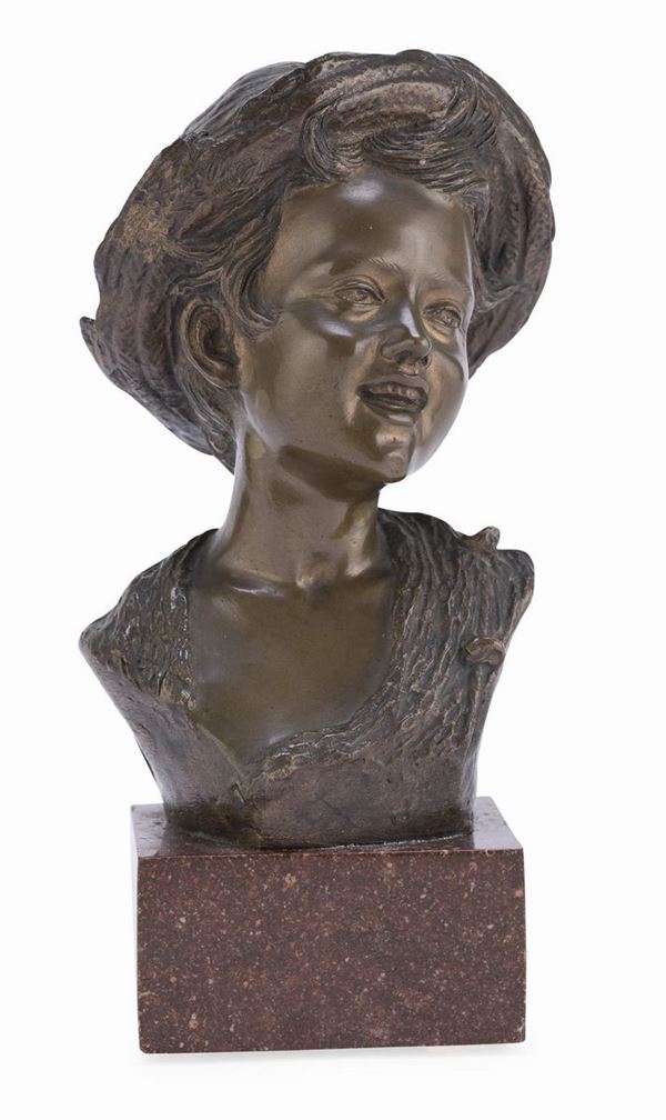 BRONZO FANCIULLO DI GIOVANNI DE MARTINO