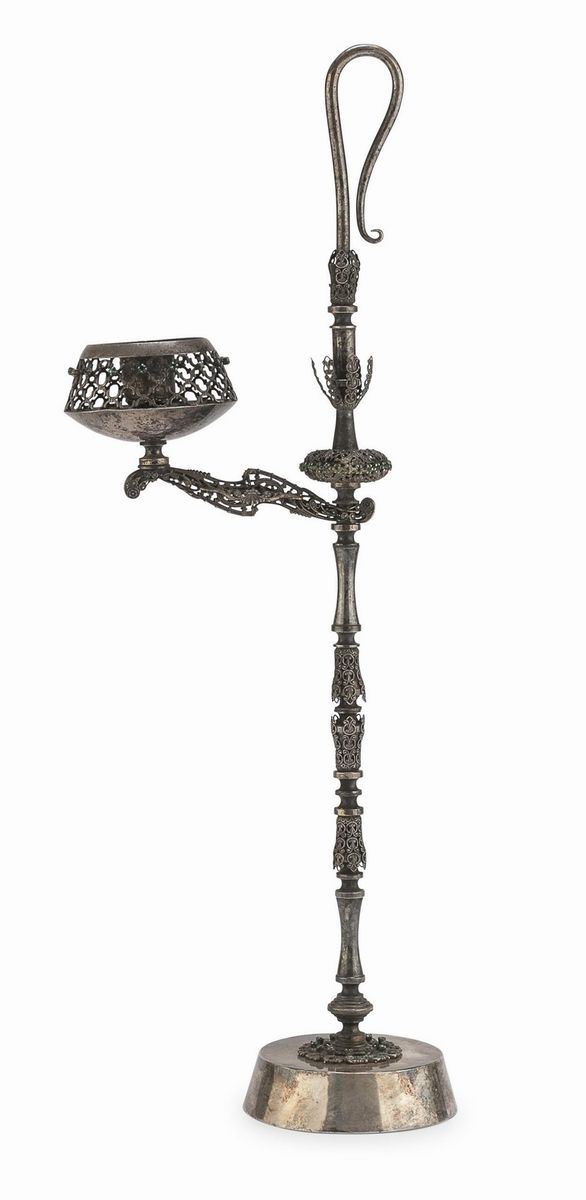 CANDELIERE IN SILVERPLATE, INIZI XX SECOLO