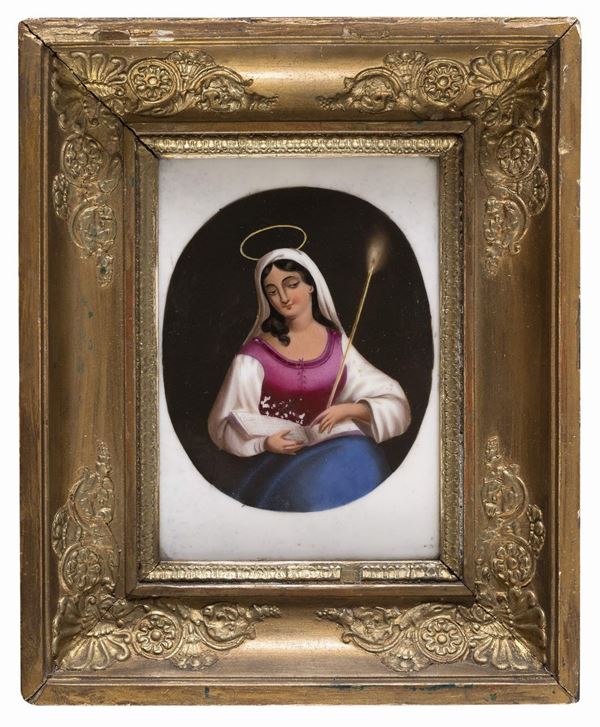 MINIATURA SU PORCELLANA FRANCESE