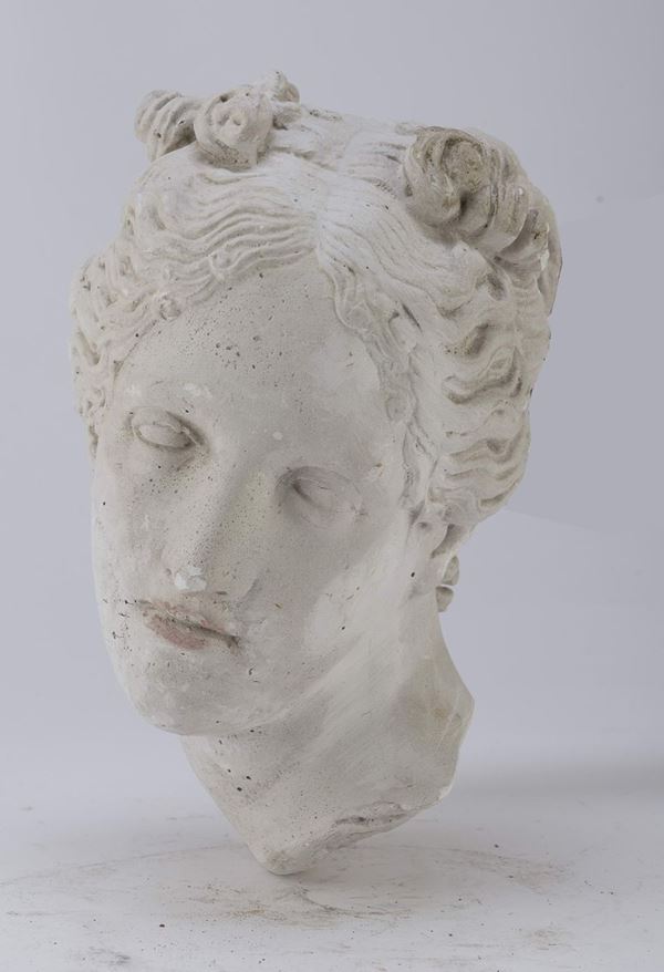 TESTA DI DIANA IN GESSO