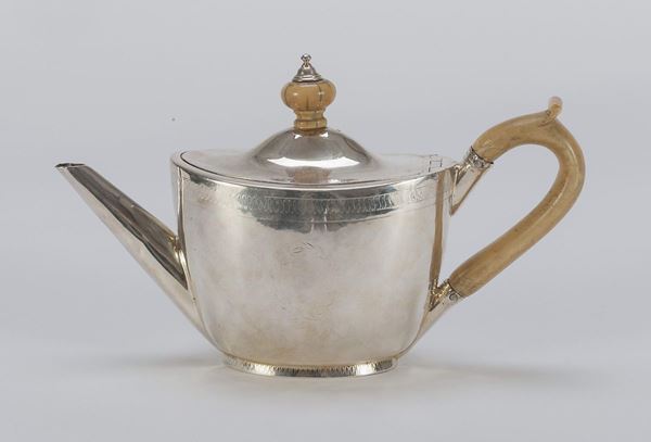 TEIERA IN ARGENTO, PUNZONE LONDRA 1800