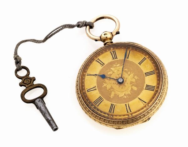 OROLOGIO DA TASCHINO CON CESELLI BORBONICI