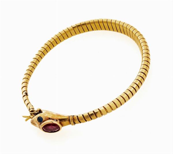 BRACCIALE SEMIRIGIDO CON PIETRE DURE