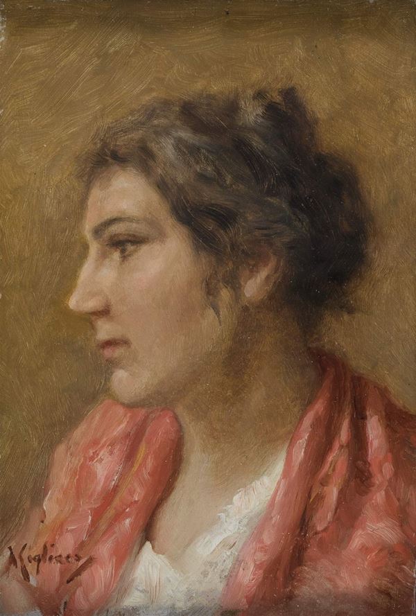 DONNA DI PROFILO DI VINCENZO MIGLIARO