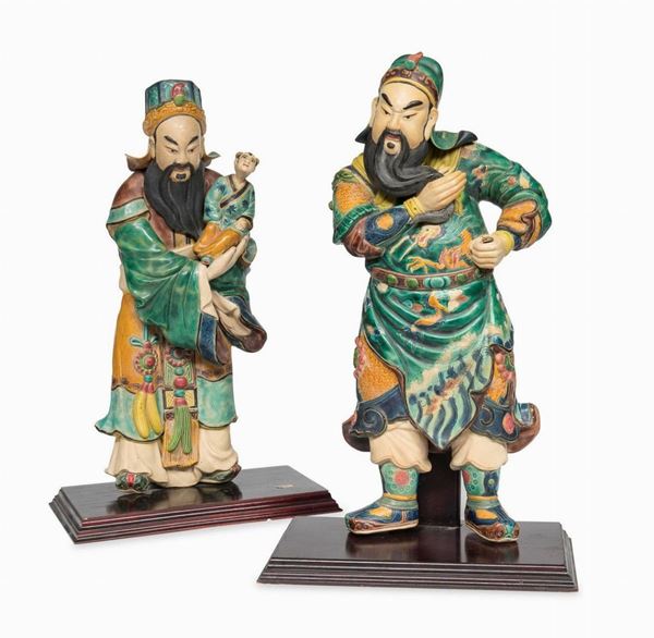 GUANDI E FUXING IN CERAMICA, CINA