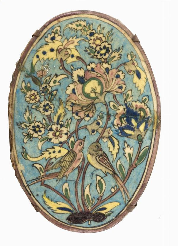 MATTONELLA IN CERAMICA, PERSIA XIX SECOLO