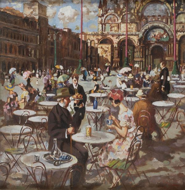 DIPINTO BAR A PIAZZA SAN MARCO