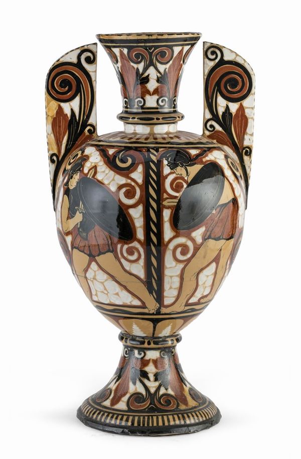 GRANDE VASO IN CERAMICA, ASCENZI ROMA